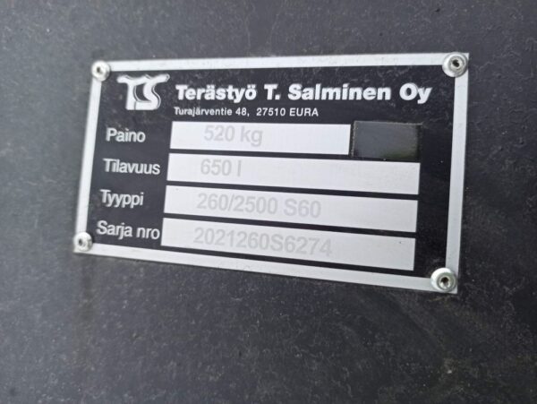 Terästyö Salminen Leveling bucket 2500mm S60 - Image 16