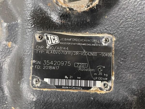 JCB 413 ZF växellåda Type. 6 WG 115, Part list No. 4656006133 - Bild 12