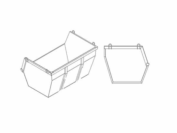 LMG Scrap container bucket 3m³