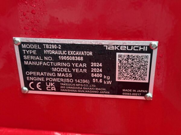 Takeuchi TB290-2 - Image 15