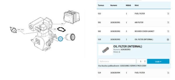 Atlas Copco QEP R/S 10 Servicepaket 250h - Bild 2