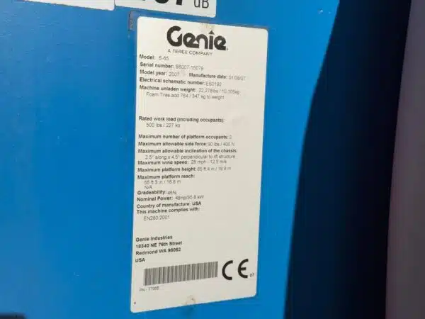 Genie S-65 puominostin - Image 21