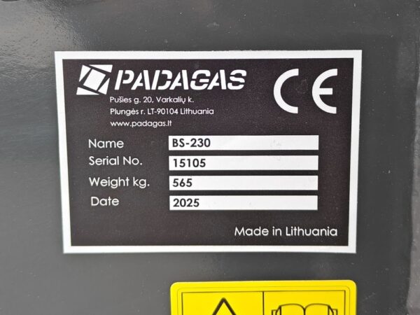 Padagas Bucket sweeper BS-230 R - Image 16