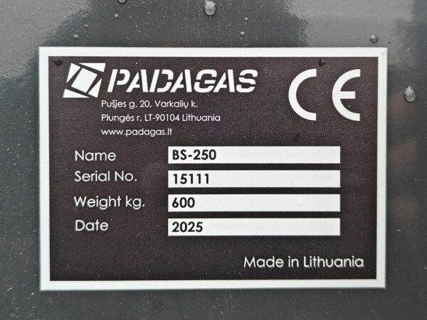 Padagas Bucket sweeper BS-250 R - Image 16