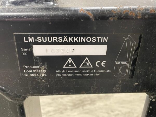 LMG Storsäcklyft 2000kg JCB Q-fit - Bild 9