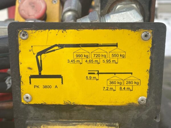Palfinger PK 3800 A nosturi, kympitetty 12/2024 - Image 12