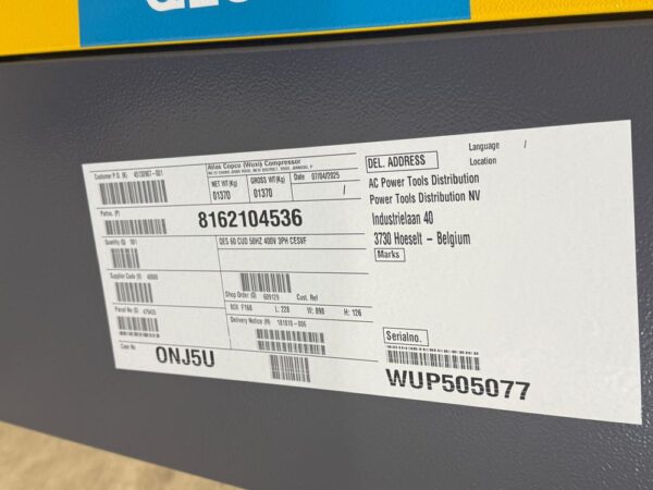Atlas Copco QES 60 CUD 50 Hz Generaattori - Image 8