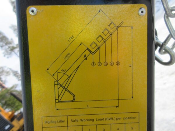LMG Big bag lifter 1500kg without coupling - Image 12