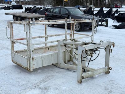 JCB Q-fit Henkilökori kääntyvä ja jatkettava valkoinen