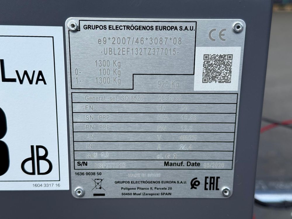 Atlas Copco QES 20 50 Hz Generaattori StageV vetovarustuksella - Image 31